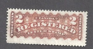 CANADA # F1b MINT NH 2c REGISTRATION STAMP BS29797 - Foto 1 di 2