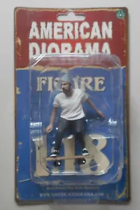 Skateboarder Figure II American Diorama 1:18 Scale Male Man Guy 4" - Picture 1 of 1