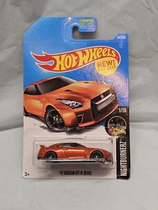 2015 Hot Wheels ‘17 Orange Nissan GT-R (R35) Nightburnerz 1/10 New Datsun - Picture 1 of 3