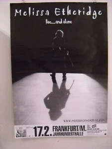 German European Rock Roll Concert Poster Melissa Etheridge: Skin Live and Alone - Bild 1 von 7