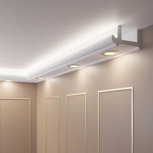 2 Metros LED Tira De Techo Para Iluminación Indirecta Pared OL-56 Blanco - Bild 1 von 3