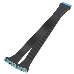 GINTOOYUN USB 3.0 Header Verlängerungskabel 1 Fuß 19/20 Pin 1 bis 2 Y Splitter...  - Bild 1 von 6