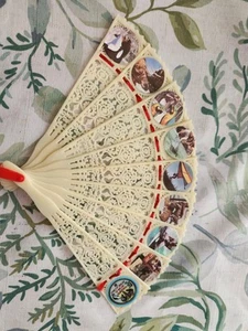 Vintage Souvenir Marine Welt Afrika USA Plastik Handfächer Farbfoto Bilder CA - Bild 1 von 2