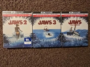 Jaws Steelbook Collection 2, 3 und 4 (4K + Blu-ray + Digital) Brandneu! Neuwertiger Zustand! - Bild 1 von 3