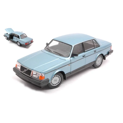 VOLVO 240 GL 1986 METALLIC LIGHT BLUE 1:24 Welly Auto Stradali Modellino Nuovo - Immagine 1 di 3