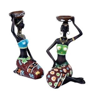 Pack of 2 Statue Holders Table Decor Bar Party Living Room Decor - Picture 1 of 8