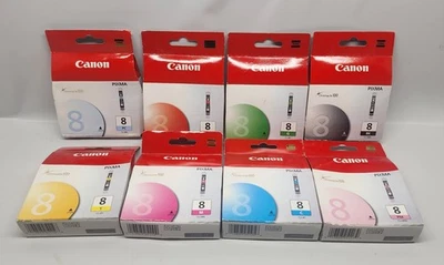 Genuine Canon CLI-8 Ink Multi-Pack (8 Colors) for PIXMA Pro9000, Pro9000 Mark II - Image 1 of 2