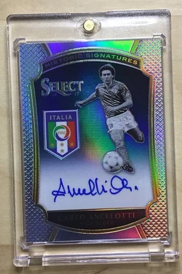 2016-17 Panini Select Historic Signature Auto Silver Carlo Ancelotti /75 Italy - Image 1 of 3