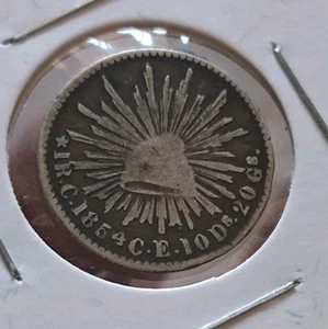 Mexico 1854 1 Real Culiacan C CE Sonora Hat And Eagle - Picture 1 of 2