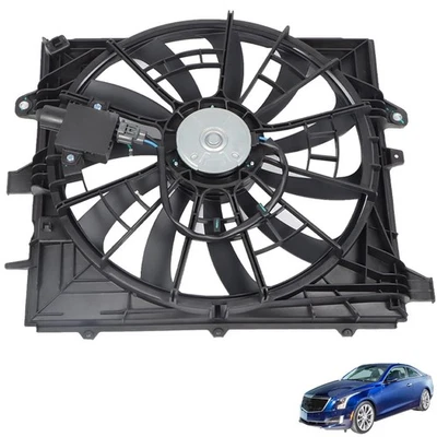 Engine Radiator Cooling Fan Assembly GM3115283 84001484 19435356 fits CTS ATS - Image 1 of 4