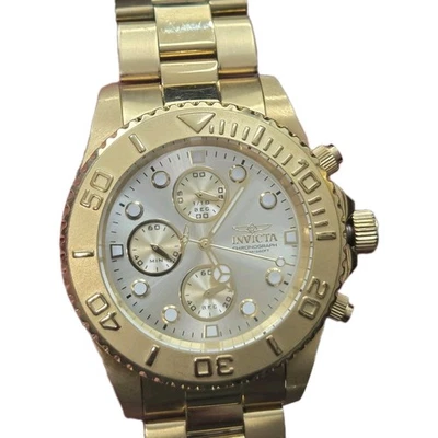 Reloj Cronógrafo Invicta Pro Diver 1774 Hombre 43mm Tono Dorado 200M 8" VER VIDEO Foto 1 de 4