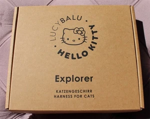 LUCY BALU - Katzengeschirr mit Leine - Hello Kitty - M / L - Rosa - NEU - Bild 1 von 4