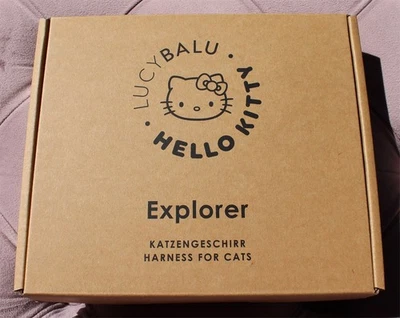 LUCY BALU - Katzengeschirr mit Leine - Hello Kitty - M / L - Rosa - NEU - Bild 1 von 4