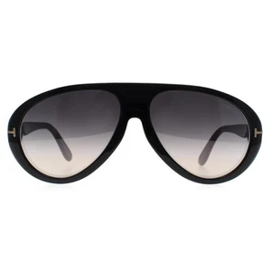 Tom Ford Sunglasses Camillo FT0988 01B Shiny Black Gradient Smoke - Picture 1 of 3