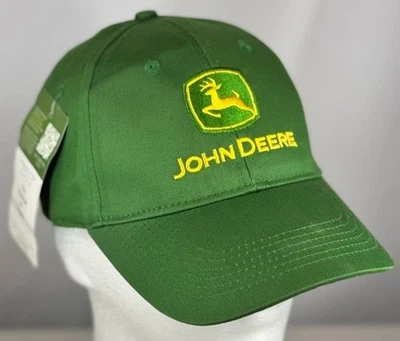 Gorra John Deere verde con logotipo de tractor gorra Snapback equipo Tri County nueva con etiquetas OSFM JD1 Foto 1 de 4