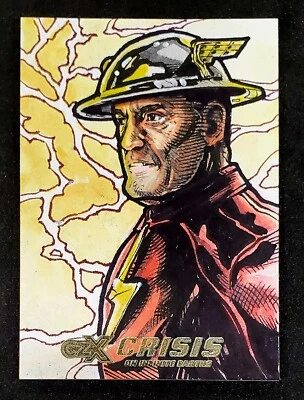 Cryptozoic CZX Crisis on Infinite Earths The Flash 1/1 Sketch by Arnaldo Sampaio - Image 1 of 3