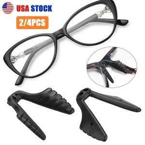 2/4x Silicone Anti-Slip Stick On Nose Pads for Eyeglass Sunglasses Eye Glasses - Picture 1 of 15
