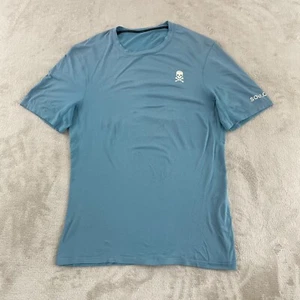 Lululemon x Soul Cycle T Shirt Men Small Blue Short Sleeve Reflective Run Gym - Picture 1 of 7