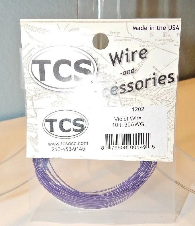 TCS #1202 Violet 10 feet of 30 Gauge Wire for DCC NEW - Image 1 of 1
