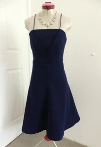 FINDERS KEEPERS Navy Blue DRESS Size M Aus 12 USA 8 NWT NEW Fit & Flare Cocktail - Picture 1 of 7