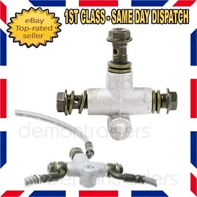 Motorcycle Bike Brake Splitter 3 Way Hose Pipe Banjo Bolts x3 Hydraulic Brake UK - Image 1 of 4