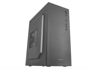 TACENS Micro ATX PC Case USB 3.0 Front Panel + Side Fan Vent - Black - Imagen 1 de 5