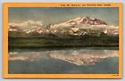 Postcard Mt Mckinley And Thorofare Pass Alaska Mt Mckinley National Park Linen