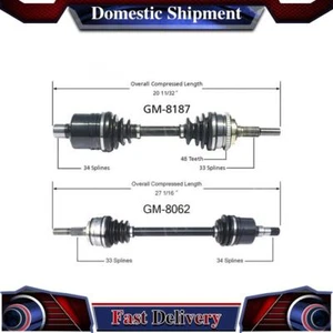 TrakMotive Front CV Axle Drive Shaft Joint For Chevrolet Celebrity 1982 1983 - Foto 1 di 3