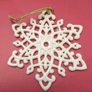 Lenox Snow Fantasies Snowflake Ornament  - Picture 1 of 4