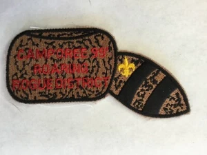 1999 Crater Lake Council Roaring Rogue District Camporee pocket patch - Imagen 1 de 1
