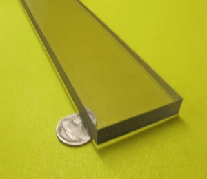 Polycarbonate Clear Bar 1/2" (.472") Thick X 2.00" Wide X 48" Long - Picture 1 of 6