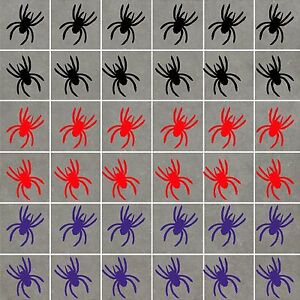 SPIDERS Stickers Waterproof, ideal for Walls, Tiles, Glass, Ceramics, Wood, Cars