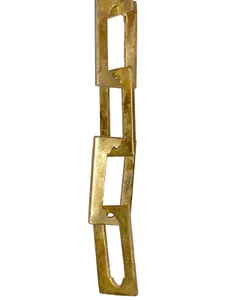 NEUF : Chaîne Style Art & Artisanat, Fabriquée Main - Laiton Solide VENDU PAR LA COUR (3 fT) - Photo 1/6