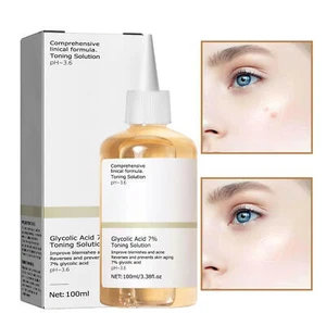 7% Toning Solution 100ml Glycolic Acid Toner Gentle Exfoliation Moisturizing - Picture 1 of 12
