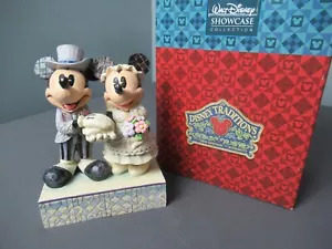 Walt Disney Jim Shore Congratulations Mickey Groom & Minnie Bride 4013988 - e vh - Picture 1 of 8