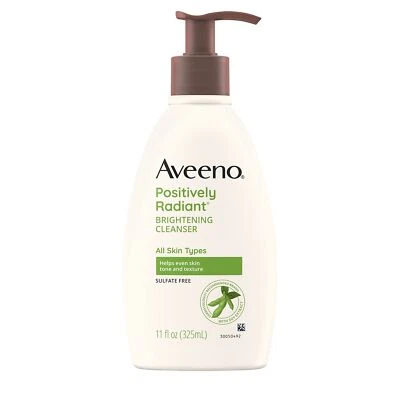 Limpiador facial Aveeno para piel sensible, extracto de soja rico en humedad 11 fl. Oz Foto 1 de 4