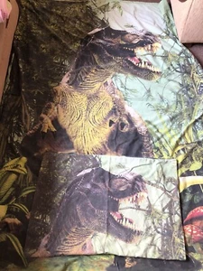 Dinosaur T Rex Duvet Quilt Cover & Pillow Case Kids Boys Jurassic Single Bed - Picture 1 of 3