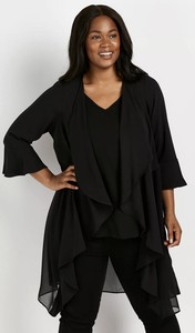 longline chiffon jacket