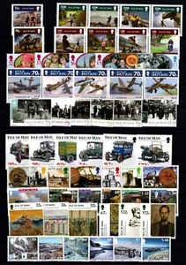 ISLE OF MAN 2010 COMMEMORATIVE YEAR SET:  9 SETS. + 5  M/SHEETS MNH - Picture 1 of 2