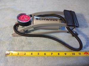 Schwinn Foot Air Pump 100 PSI Gauge 2 Ft Hose - Picture 1 of 10