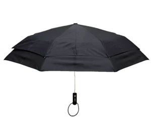 Samsonite Auto Open Vented Wind Resistant Compact Umbrella Black - Picture 1 of 5
