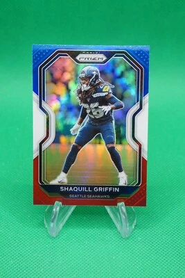 2020 Prizm Base Prizm Red White and Blue #298 Shaquill Griffin JM9 - Image 1 of 2