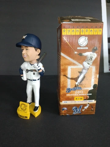 Ryan Braun 2013  bobblehead  Milwaukee Brewers preowned in box Cover