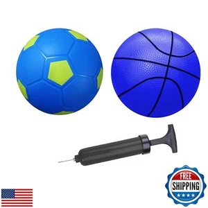 ABAJI Toy Basketball Soccer Rubber Ball 5 inch Kids Toddler Play Indoor Outdo - Picture 1 of 5