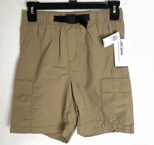 Old Navy Nylon Board Shorts Boys L (10-12) Cargo Pockets Sand New With Tags - Picture 1 of 4