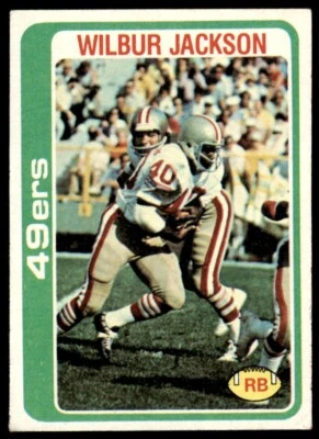1978 Topps Wilbur Jackson . San Francisco 49ers #38 - Image 1 of 2