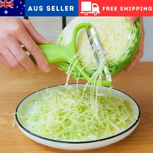 Vegetable Fruit Potato Peeler Cabbage Grater Cutter Slicer Stainless Steel AUS - Picture 1 of 6