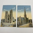 Brüsseler Rathaus & Kathedrale St. Gudula L'Hotel de Ville Vintage Postkarte Set 54