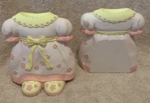 Lady Jayne Ltd BEST DRESSED GIRL DRESS Ceramic Bookends 5x4.5x2.5 - NIB - Picture 1 of 4