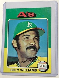 Tarjeta de Billy Williams 1975 Topps Oakland Athletics A's #545 - Imagen 1 de 2